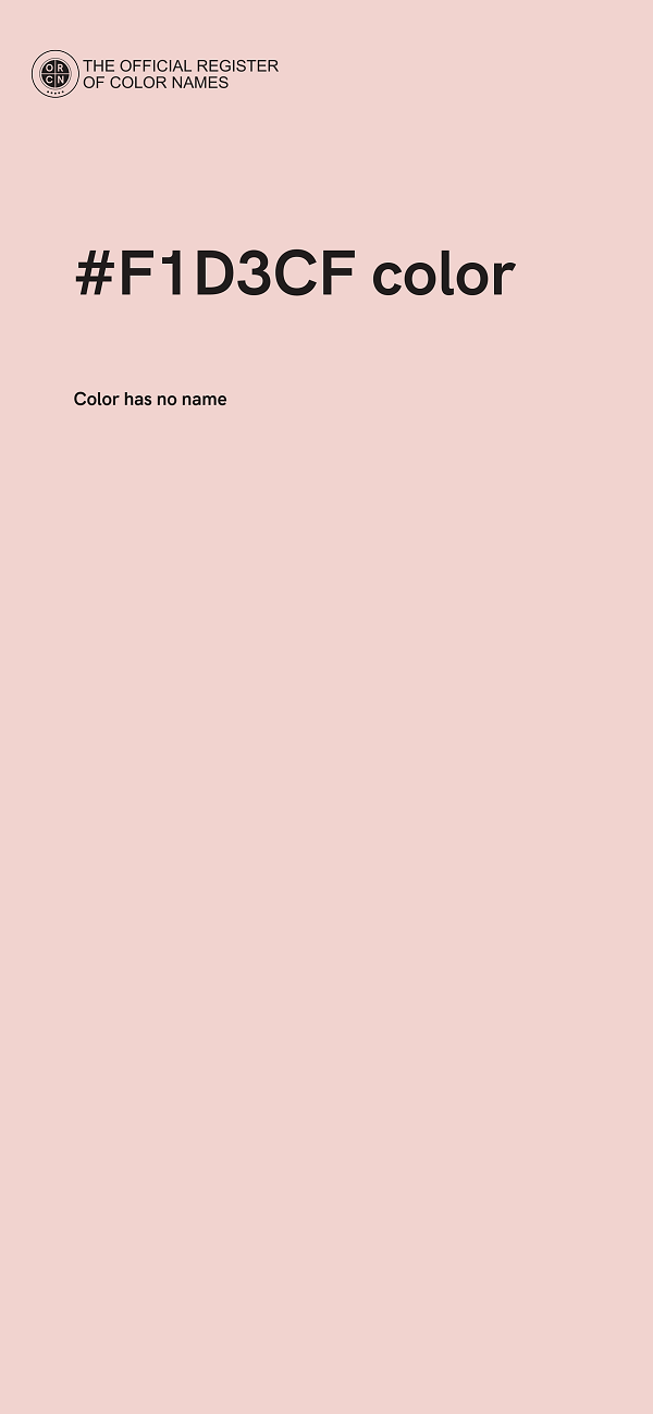 #F1D3CF color image