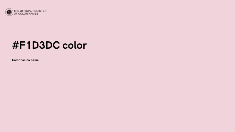 #F1D3DC color image