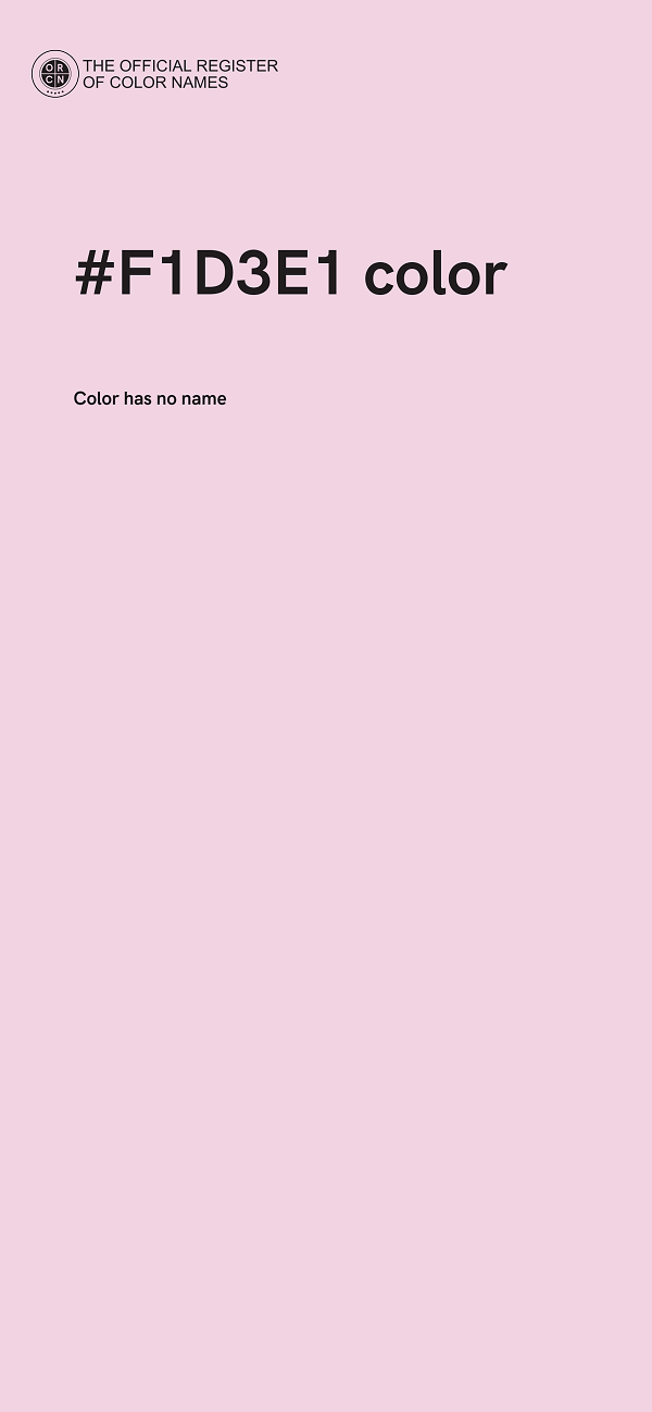 #F1D3E1 color image