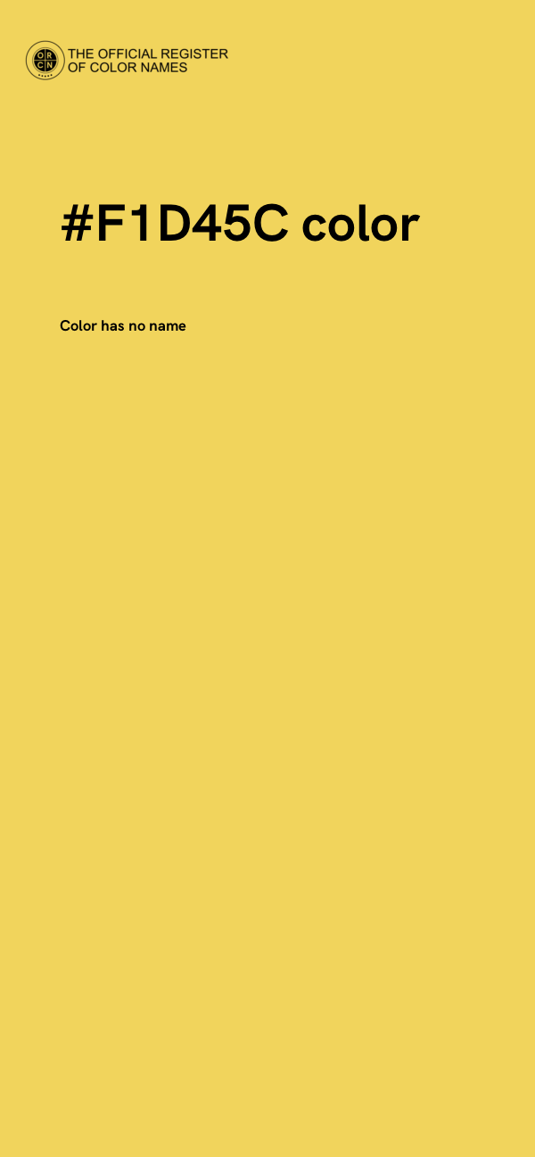 #F1D45C color image