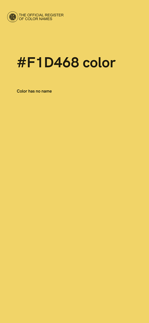 #F1D468 color image