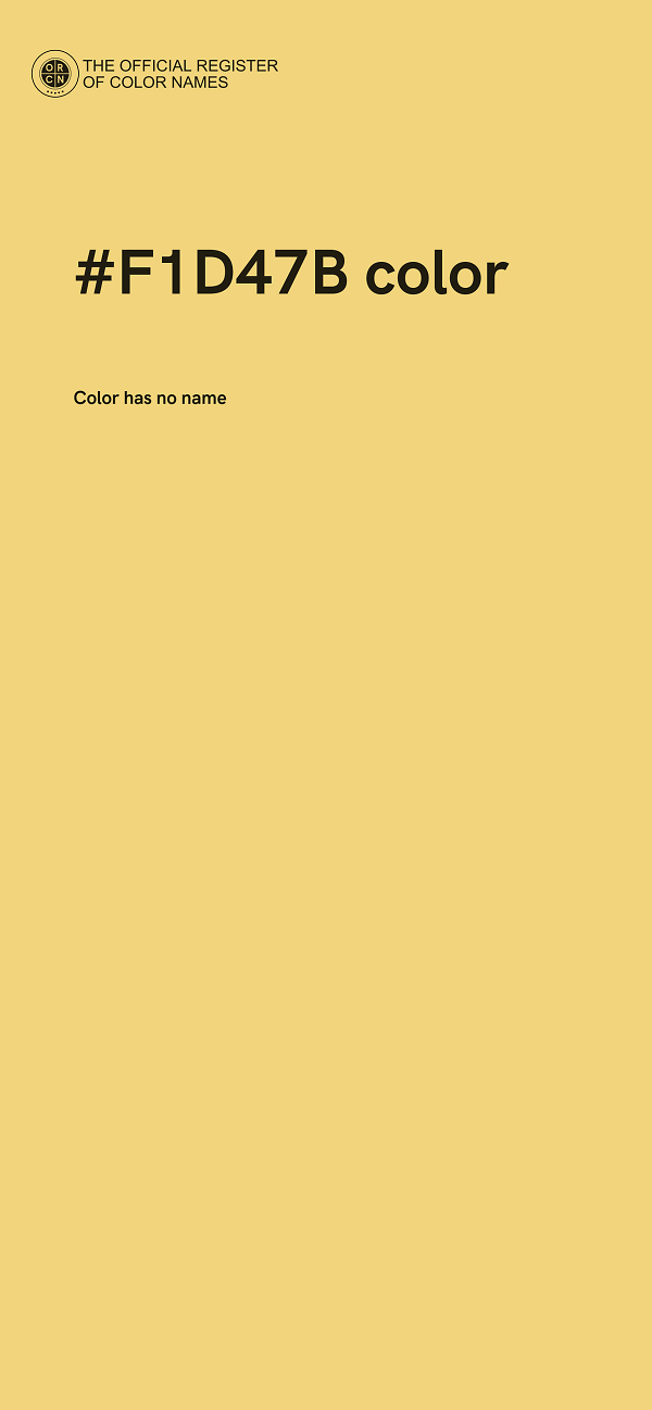 #F1D47B color image