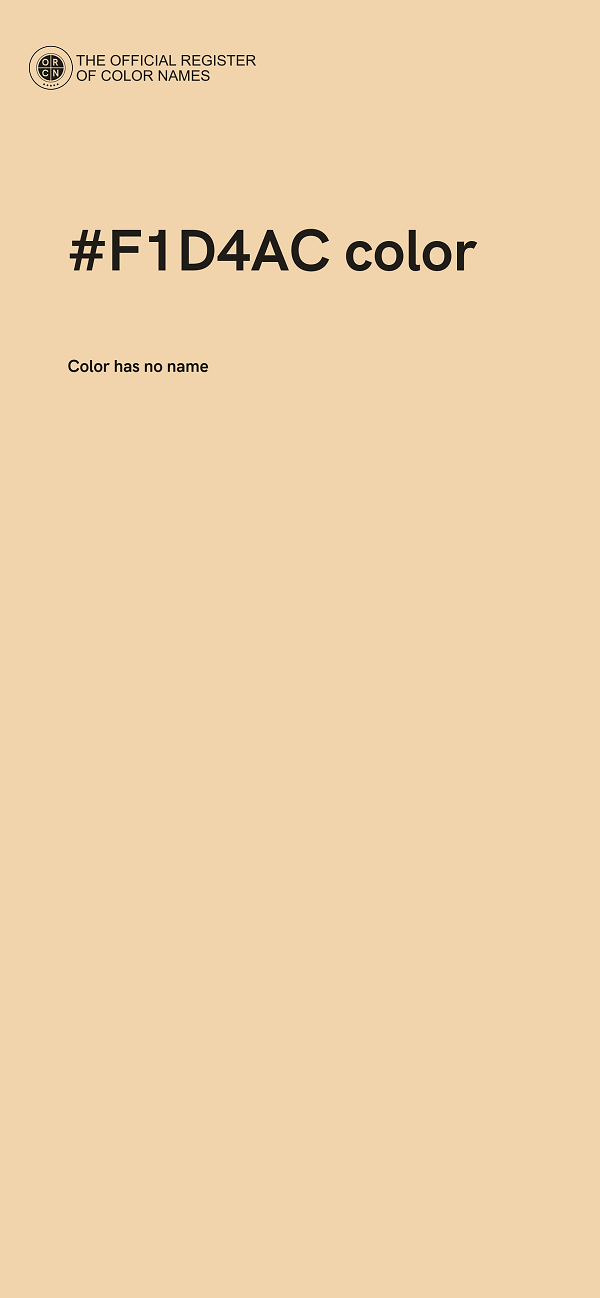 #F1D4AC color image