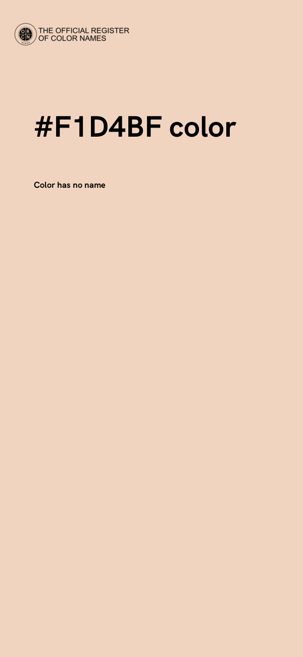 #F1D4BF color image