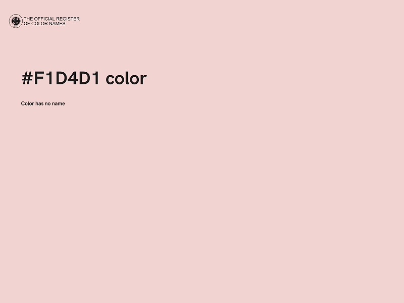 #F1D4D1 color image