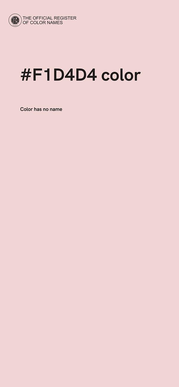 #F1D4D4 color image