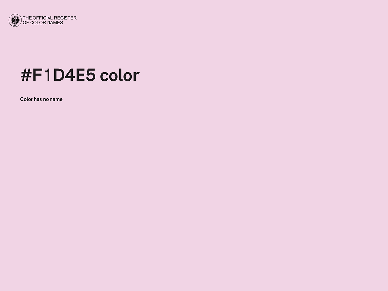 #F1D4E5 color image