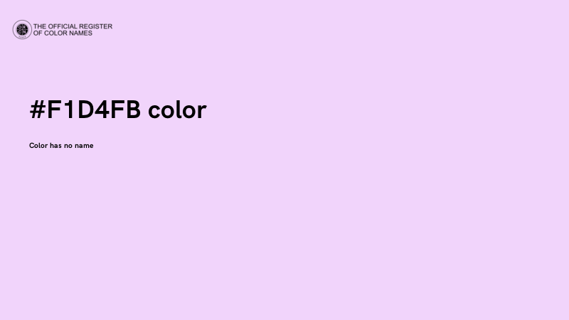 #F1D4FB color image