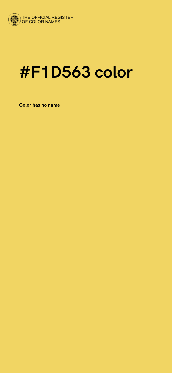 #F1D563 color image