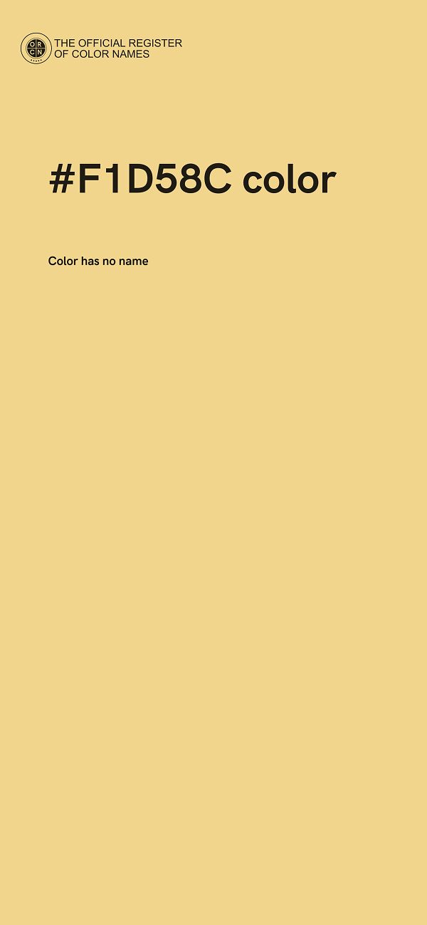 #F1D58C color image