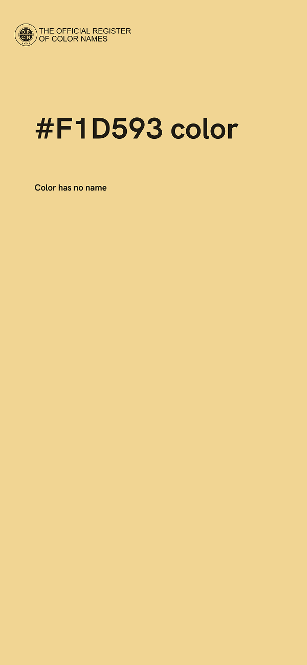 #F1D593 color image