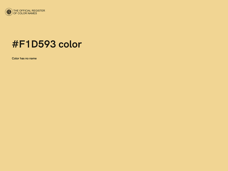 #F1D593 color image
