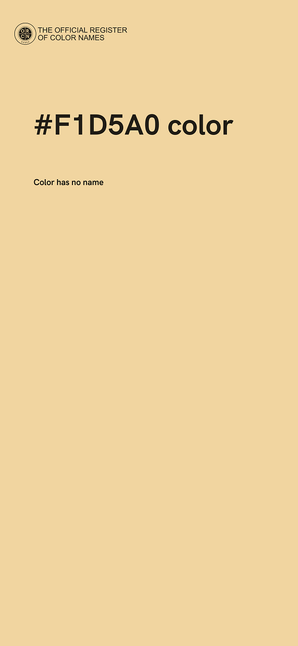 #F1D5A0 color image