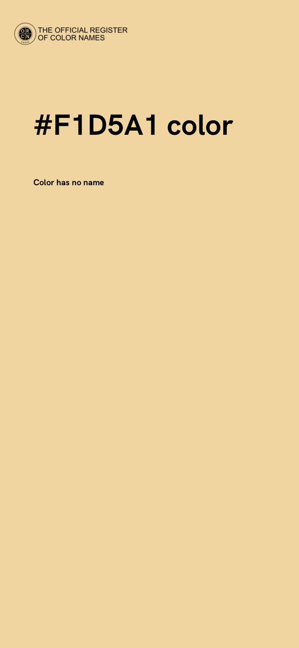 #F1D5A1 color image