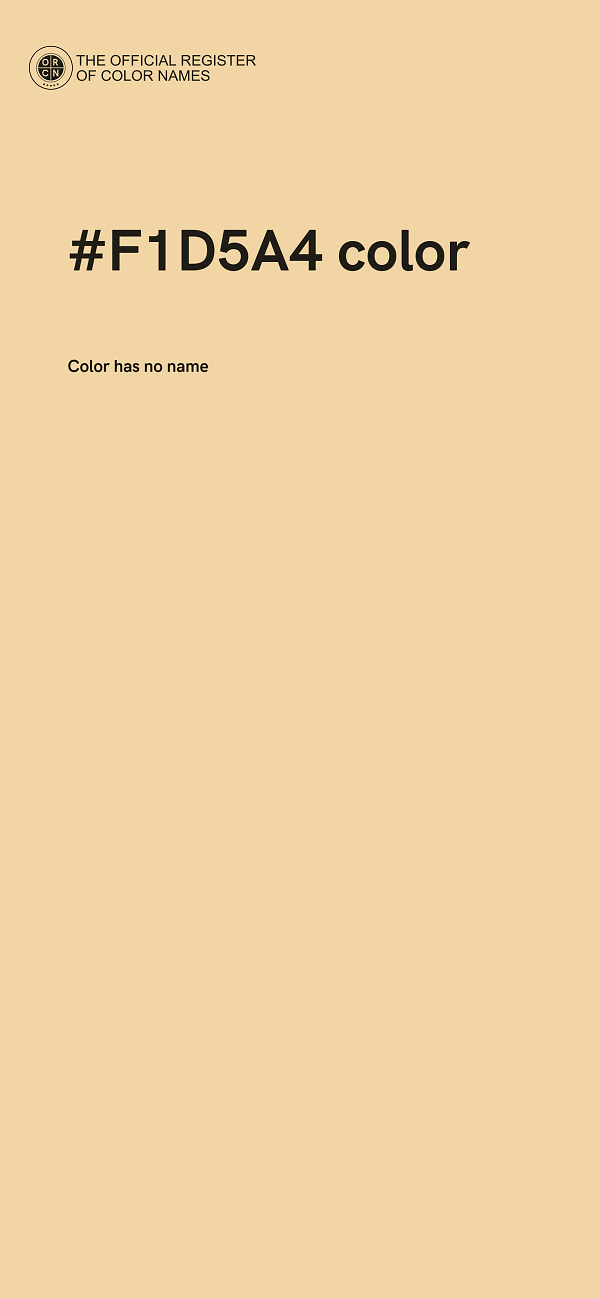 #F1D5A4 color image