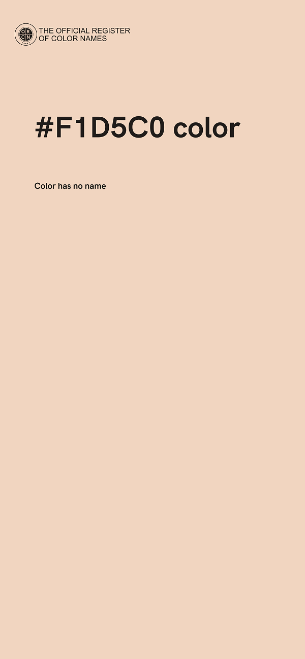 #F1D5C0 color image