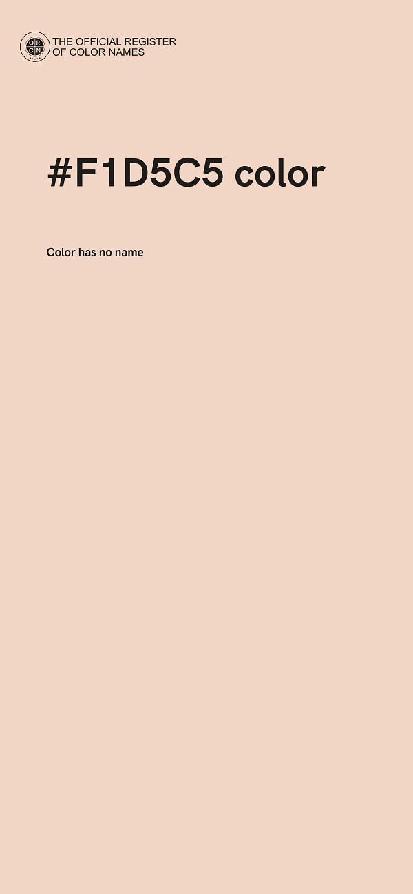 #F1D5C5 color image