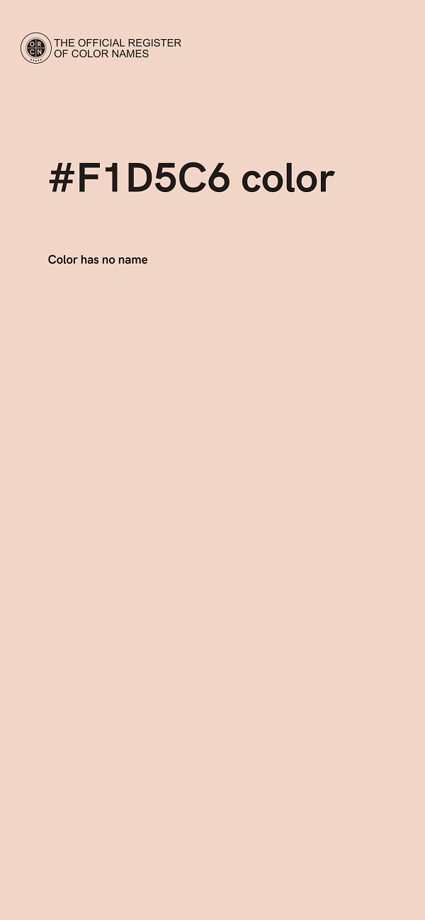 #F1D5C6 color image
