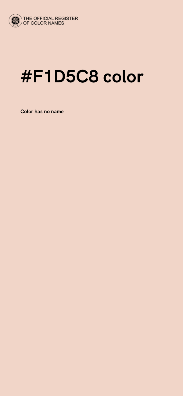 #F1D5C8 color image