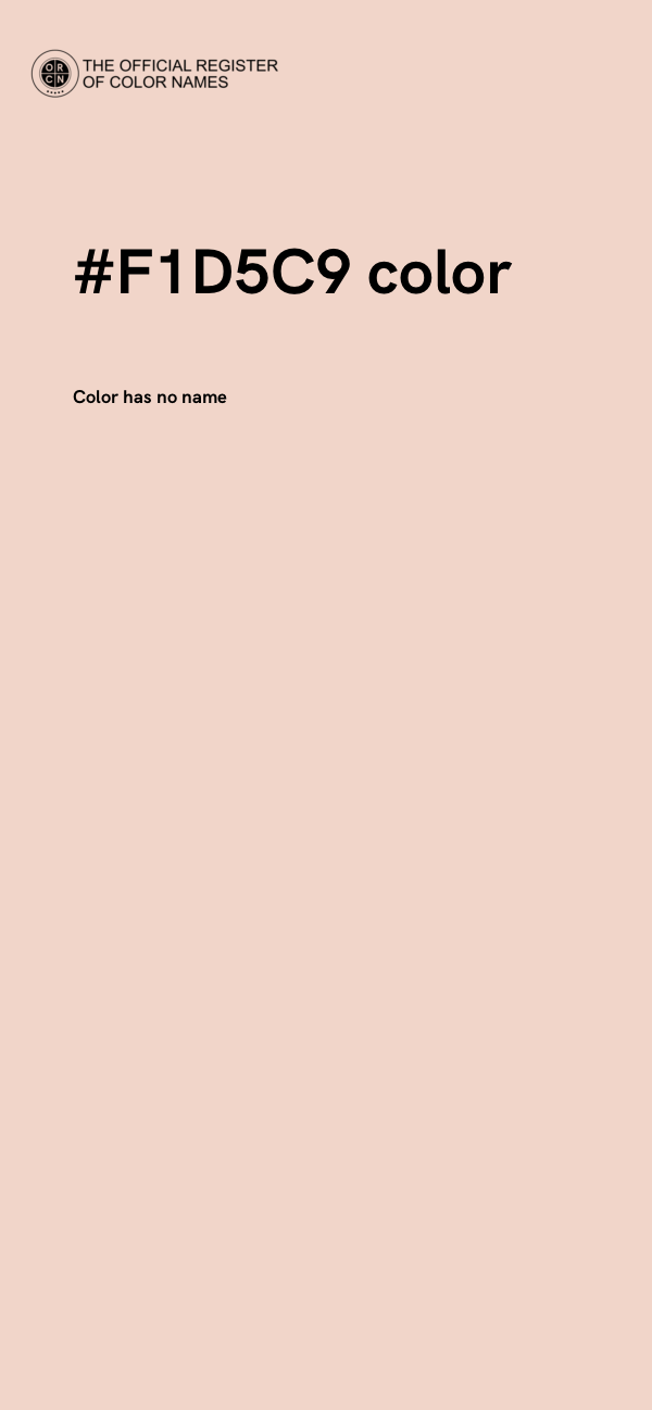 #F1D5C9 color image
