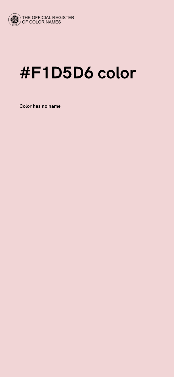 #F1D5D6 color image
