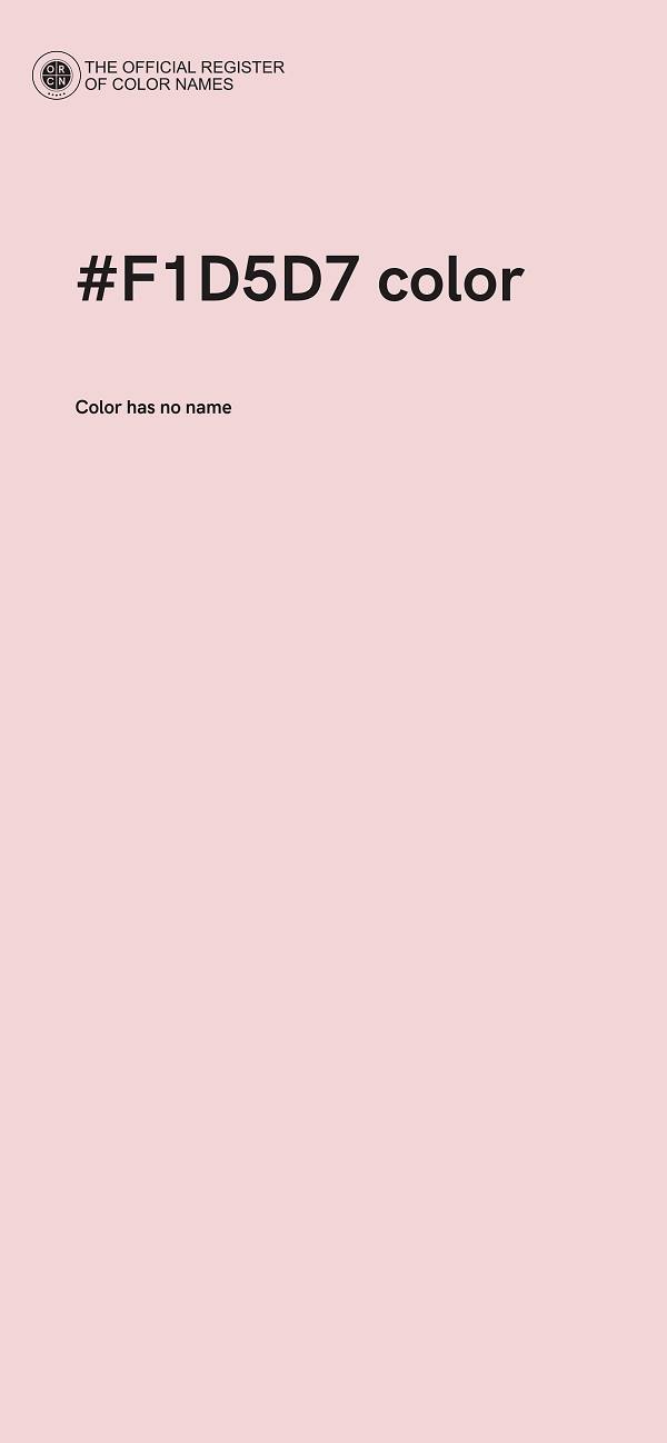 #F1D5D7 color image
