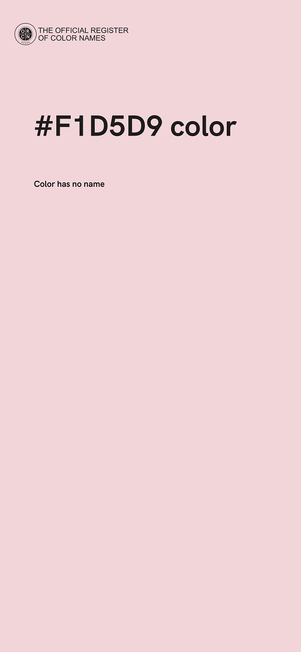 #F1D5D9 color image