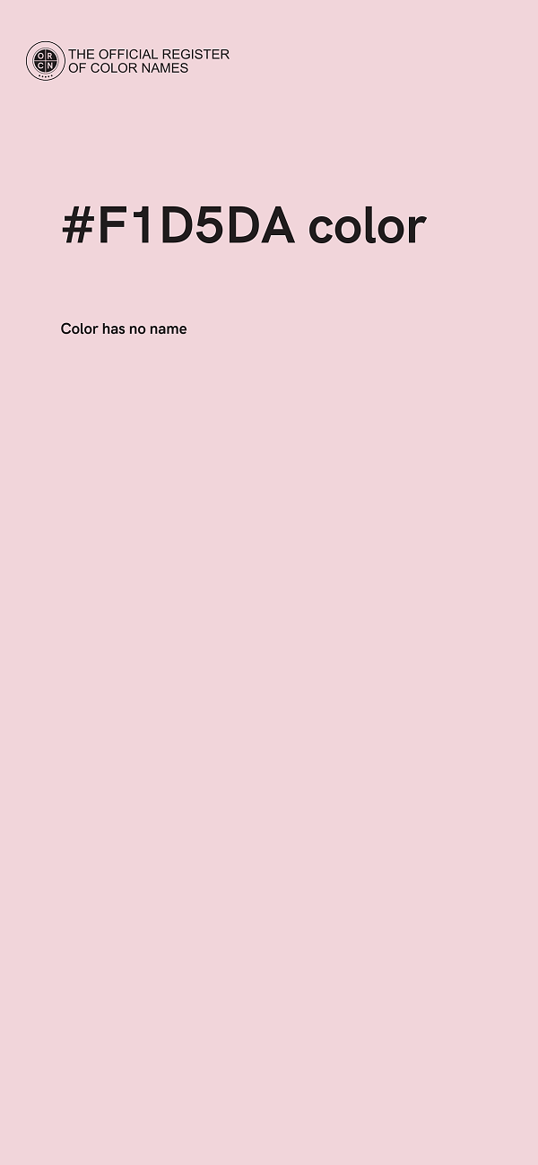 #F1D5DA color image