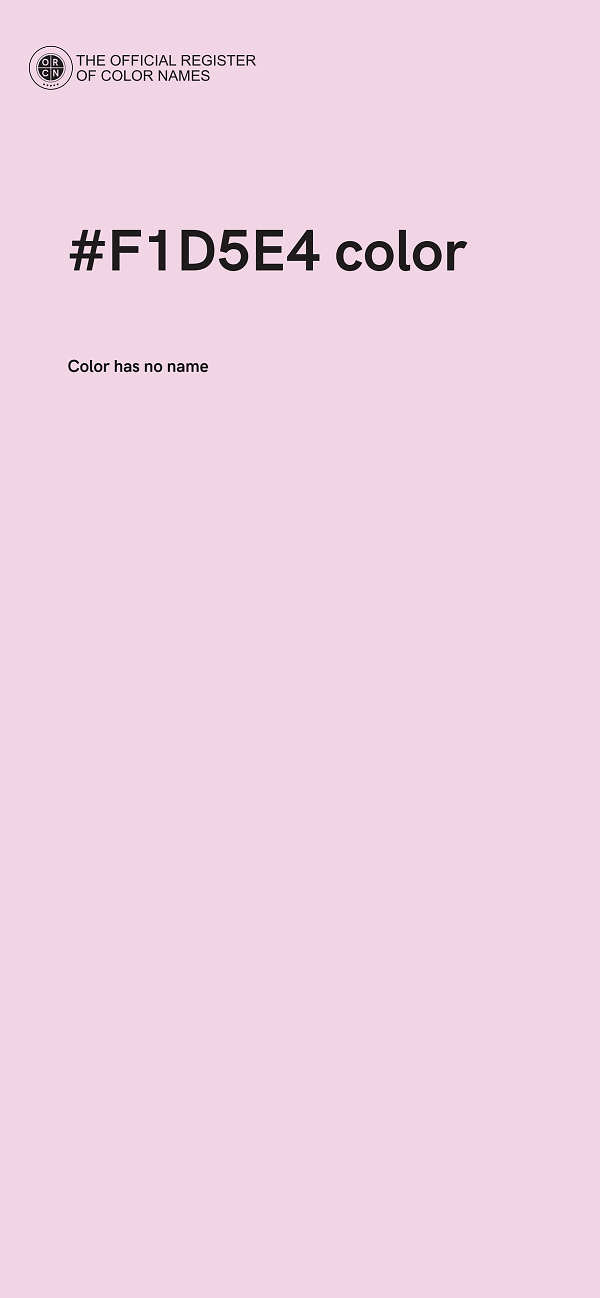 #F1D5E4 color image