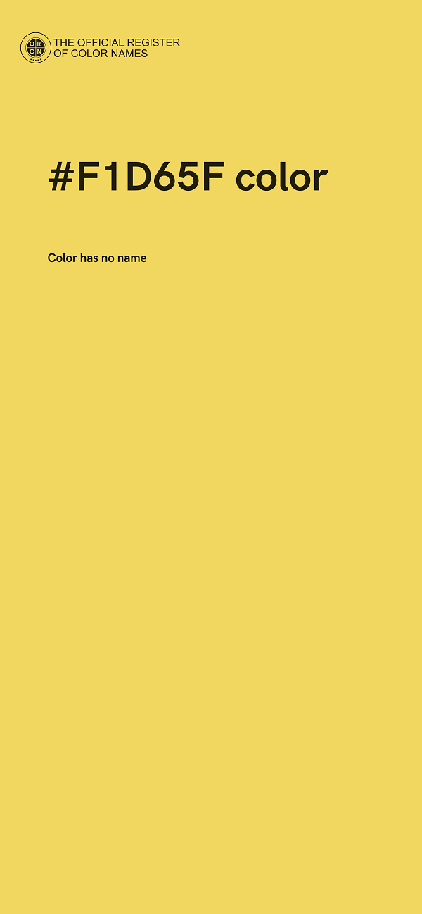 #F1D65F color image