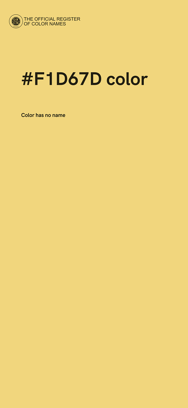 #F1D67D color image