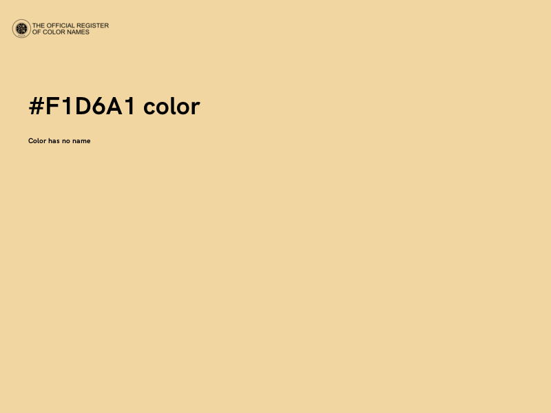 #F1D6A1 color image