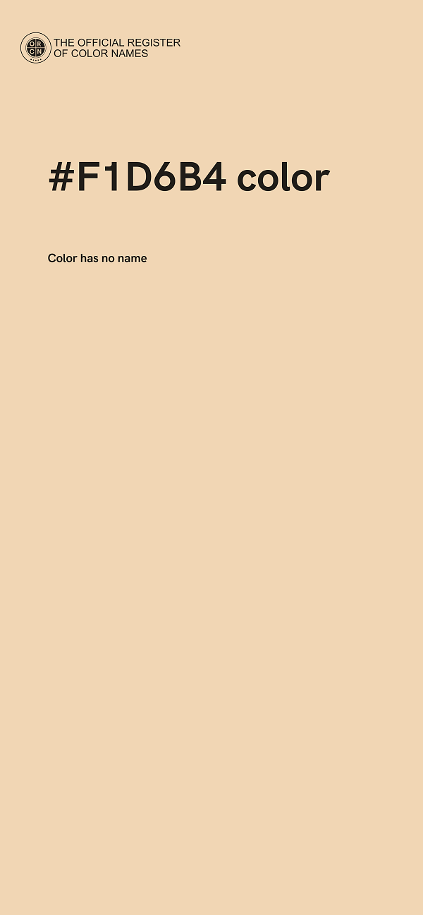 #F1D6B4 color image