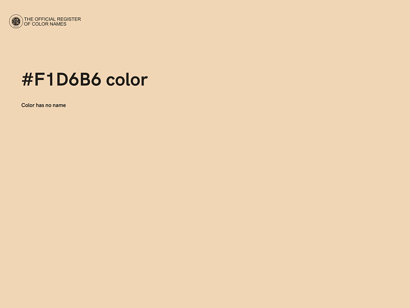 #F1D6B6 color image