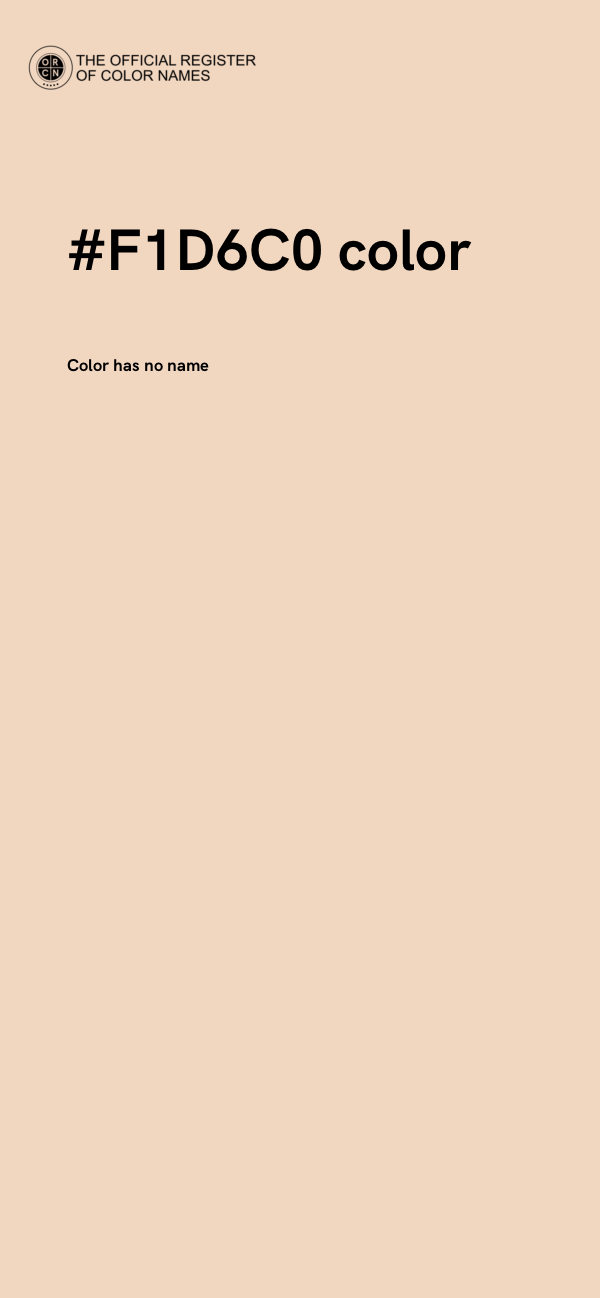 #F1D6C0 color image