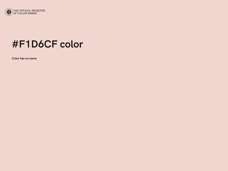 #F1D6CF color image