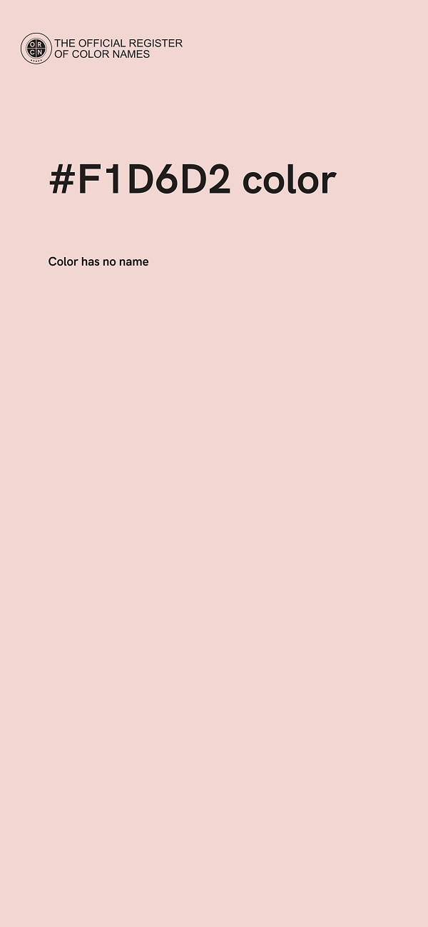 #F1D6D2 color image