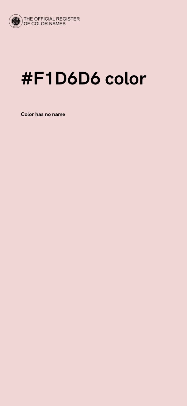 #F1D6D6 color image