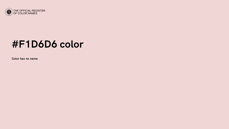 #F1D6D6 color image