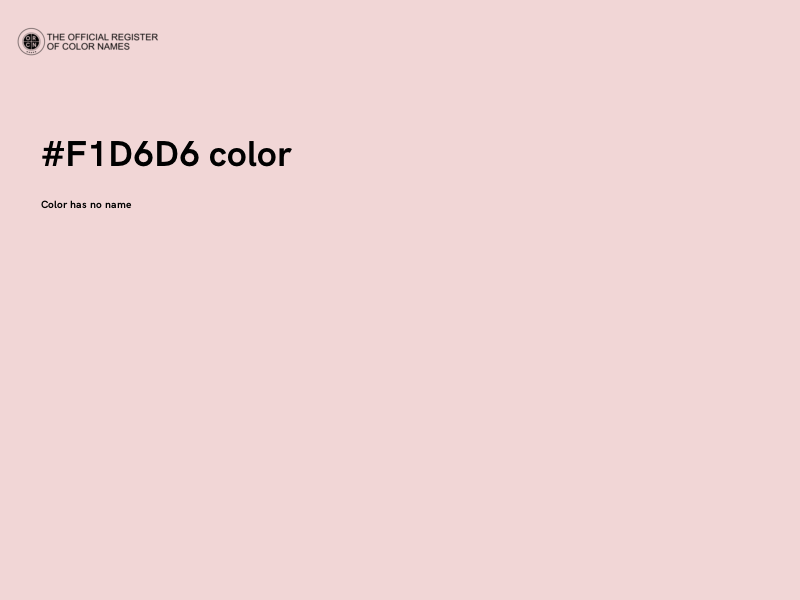 #F1D6D6 color image