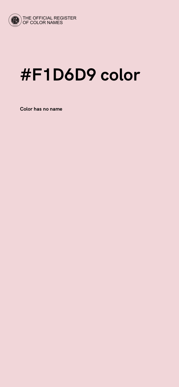 #F1D6D9 color image