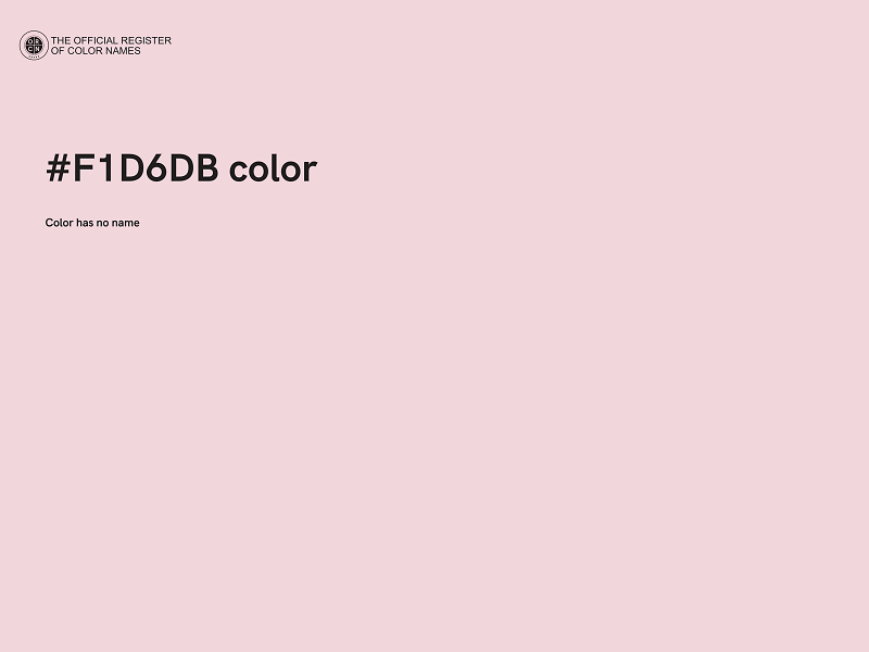 #F1D6DB color image