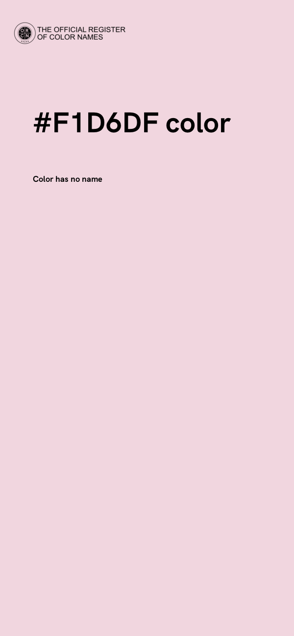 #F1D6DF color image