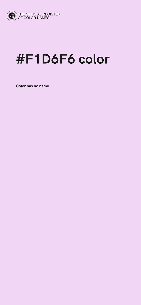 #F1D6F6 color image