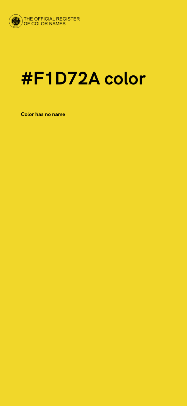 #F1D72A color image