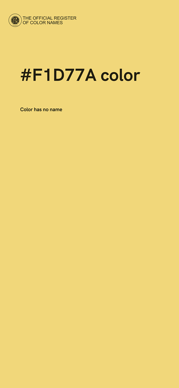 #F1D77A color image