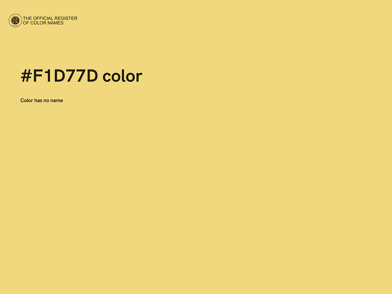 #F1D77D color image