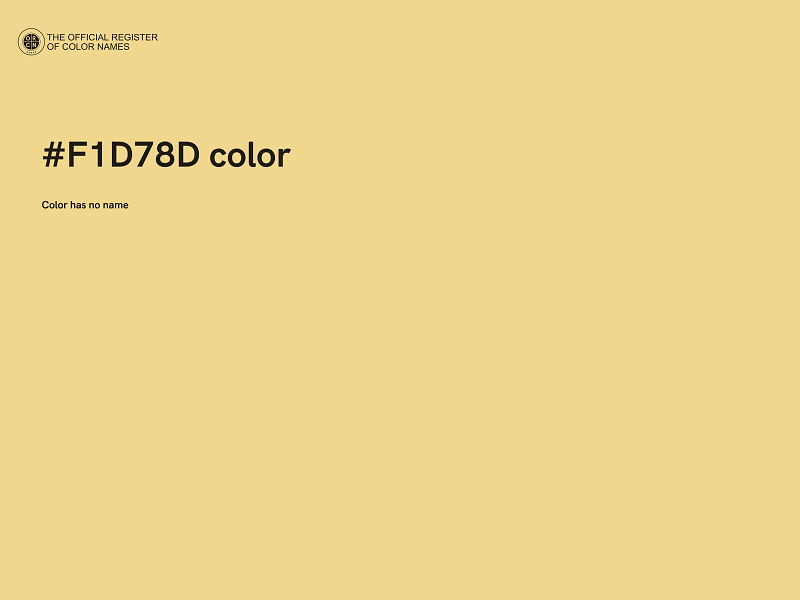 #F1D78D color image