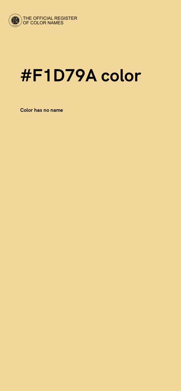 #F1D79A color image