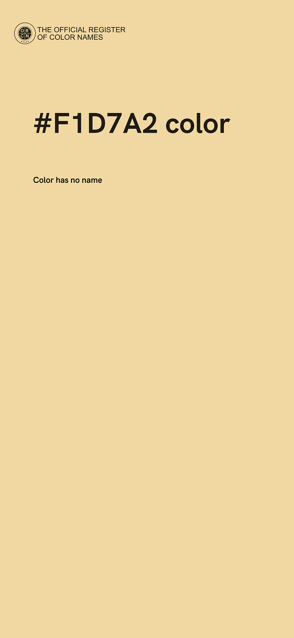 #F1D7A2 color image